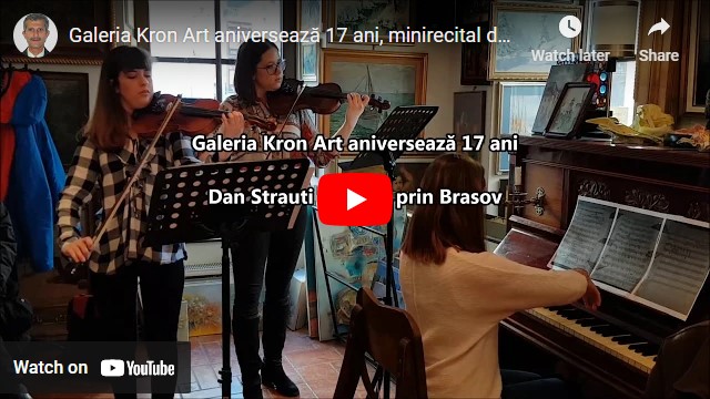 Galeria KronArt aniversează 17 ani, minirecital de muzică